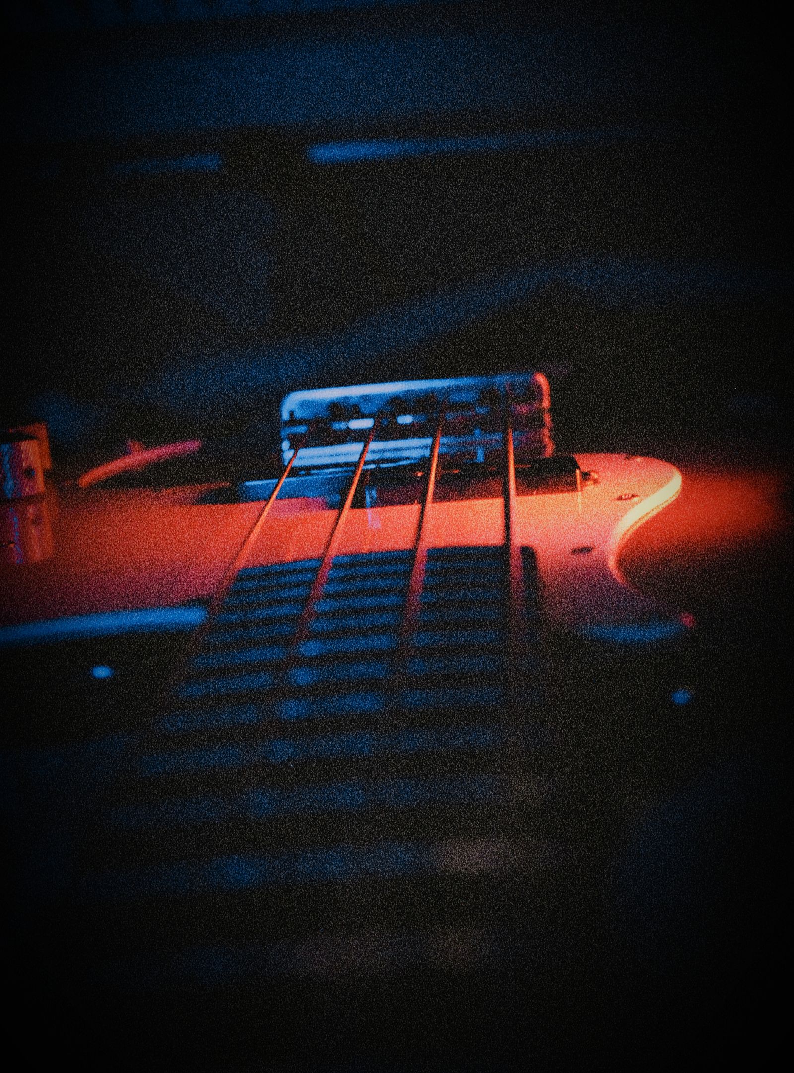 Close view of bass guitar strings